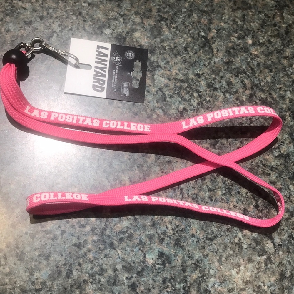 Los Positas College Lanyard link and white Lanyard NWT